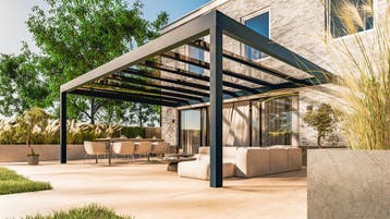 Platdak Glasveranda vrijstaand - LAAGSTE PRIJSGARANTIE, Nieuw, Veranda