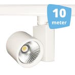 *TIP* 10x 30W LED Track Spot Spirit Wit 3500K Warmwit + 10m, Ophalen of Verzenden