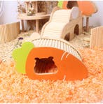 Houten Knaagdier Hamster Huisje Wortel, Verzenden, Nieuw