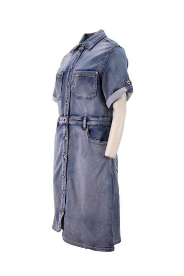 Geisha Jurk in maat 40 Blauw, Geisha, Verzenden, Zo goed als nieuw, Blauw