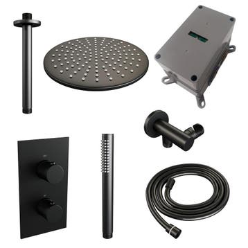 Brauer Black Carving Thermostatische Regendoucheset Inbouw -, Ophalen of Verzenden, Nieuw