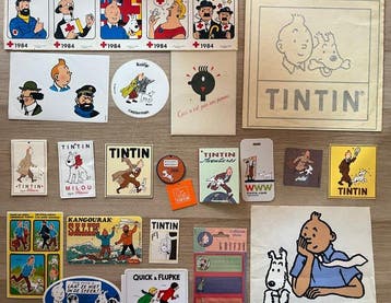 Kuifje - 50 Stickers en Prijskaartjes - TINTIN - 1984, Nieuw
