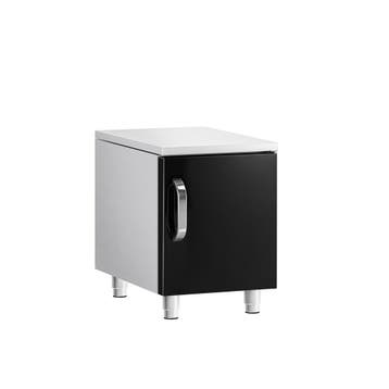 GGM Gastro | RVS onderbouw - 400 mm - 1 deur - zwart - |, Verzenden, Nieuw in verpakking