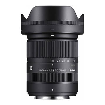 Sigma 18-50mm F2.8 DC DN Contemporary Fujifilm X-Mount, Sigma, Zonnekap, Nieuw, Fujifilm X-mount
