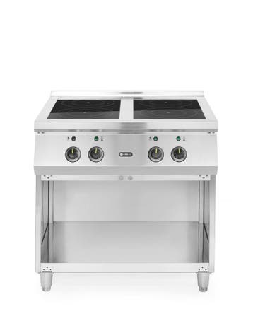Inductiefornuis 4-pits, Hendi, 400v/17000w, 800x720x(h)854mm, Ophalen of Verzenden, Nieuw in verpakking