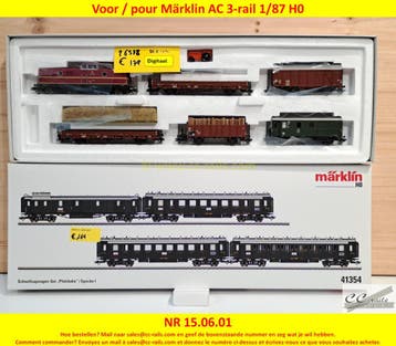 Marklin modeltreinen, locomotieven, wagons, rails, 2dehands, Gebruikt, Wisselstroom, Märklin