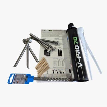Zonwering Montage Set RVS – (Tot 3m breed), 50 tot 100 mm, Verzenden, Overige typen, Nieuw