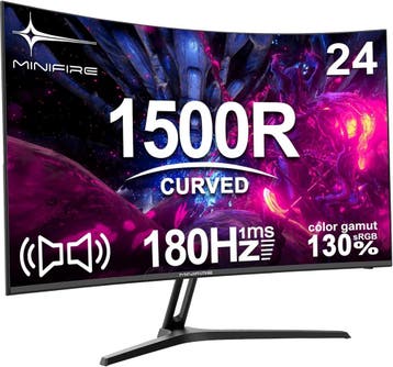 Gaming Monitor - Beeldscherm computer - 24 inch - Curved - 1, Verzenden, Zo goed als nieuw