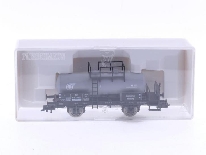 Schaal H0 Fleischmann 5445K ketelwagen VTG van de DB #5766, Hobby en Vrije tijd, Modeltreinen | H0, Gelijkstroom, Analoog, Zo goed als nieuw