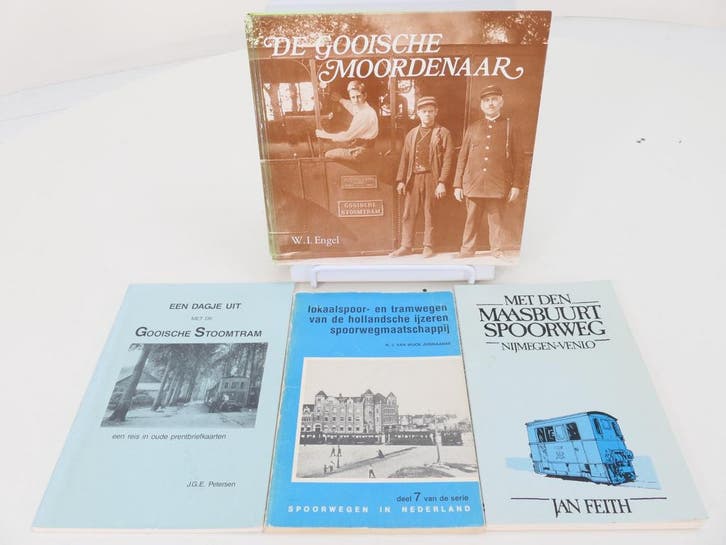 Boekeset 4-delig, de Gooise moordenaar en buurtspoorwegen..., Boeken, Vervoer en Transport, Nieuw, Ophalen of Verzenden