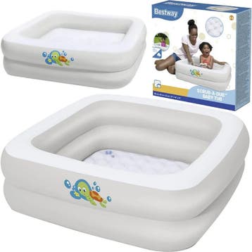 Bestway Opblaasbaar Babybadje 86x86x25 cm - Perfect voor..., Ophalen of Verzenden, Nieuw