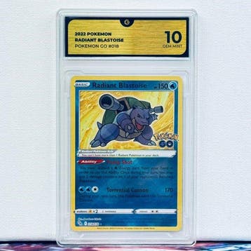 Pokémon Graded card - RADIANT BLASTOISE 018 - Pokémon - GG, Nieuw