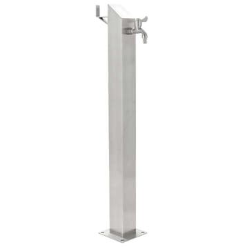 vidaXL Tuinwaterkolom vierkant 95 cm roestvrij staal, Tuin en Terras, Verzenden, Nieuw