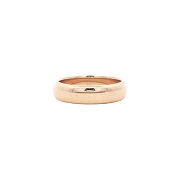 Rosegouden gladde ring 14 karaat, Verzenden, Zo goed als nieuw, Goud