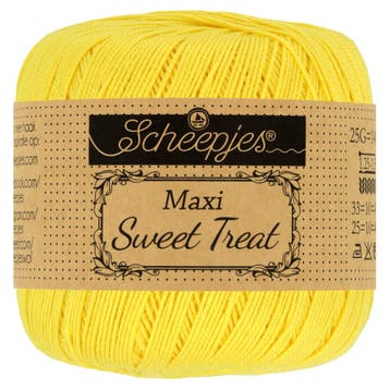 Scheepjes Maxi Sweet Treat - 280 Lemon, Ophalen of Verzenden, Nieuw, Breien of Haken, Wol of Garen