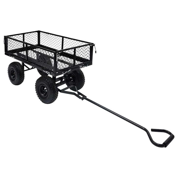 vidaXL Tuinwagen 250 kg zwart, Doe-het-zelf en Verbouw, Gereedschap | Overige machines, Nieuw, Verzenden