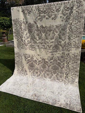 Uniek nieuw Indiase moderne vloerkleed met zijde - Tapijt -, Nieuw