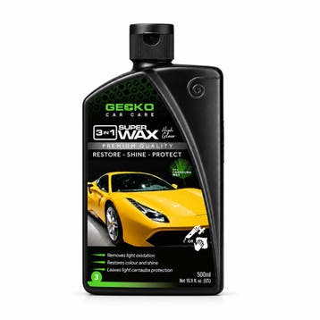 Gecko 3-in-1 super wax + carnauba (500ml), Ophalen of Verzenden