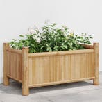 vidaXL Plantenbak 50x30x25 cm bamboe, Tuin en Terras, Verzenden, Nieuw, Hout