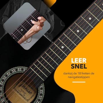 2dekans | Finesse Akoestische Gitaar - met Videocursus -, Ophalen of Verzenden, Zo goed als nieuw
