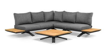 Suns Stockholm loungeset antraciet medium Southend |, Ophalen of Verzenden, Nieuw