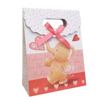 Fako Bijoux - Cadeautasje - Geschenk Tas - Olifantje - I, Verzenden, Nieuw