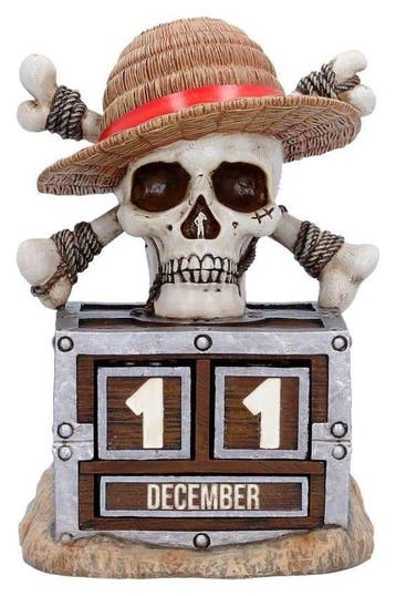 One Piece Perpetual Calendar Luffy Jolly Roger 16 cm, Ophalen of Verzenden, Nieuw