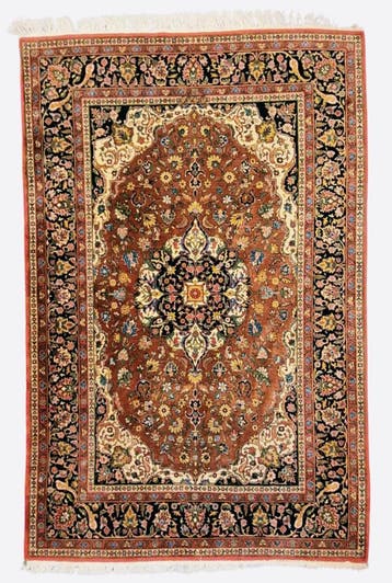 Groot perzisch tapijt Mashad 340x225 wollen vloerkleed iran, Huis en Inrichting, 200 cm of meer, Ophalen of Verzenden, Zo goed als nieuw
