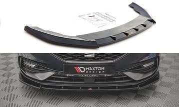 Voorspoiler V.1 Seat Leon FR MK4 Glans Zwart, Ophalen of Verzenden, Nieuw