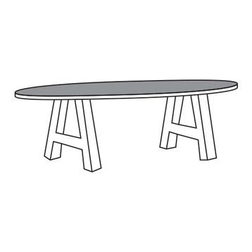 Eettafel TOV-K Bloemendaal - eettafel, Nieuw, Overige vormen, Overige materialen