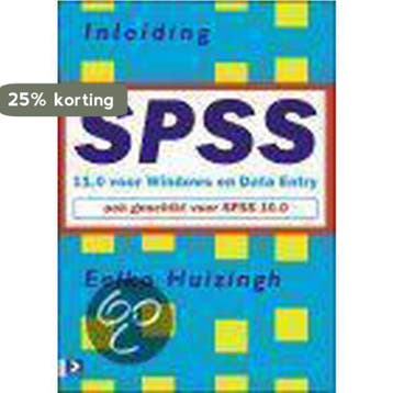 Inleiding SPSS 11.0 voor Windows en Data Entry - E. Huizingh, Verzenden, Zo goed als nieuw, E. Huizingh