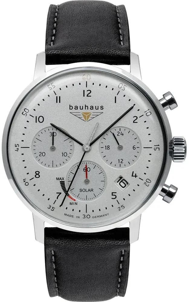 Bauhaus 2086-1 Dessau solar chronograaf horloge, Sieraden, Tassen en Uiterlijk, Horloges | Heren, Polshorloge, Nieuw, Overige merken