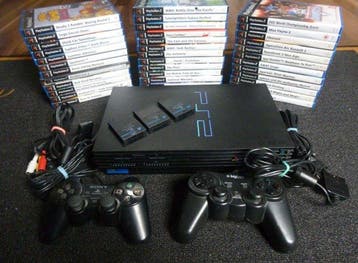 Sony - Playstation 2 - PlayStation 2 – PS2 Slim + 33 Spiele, Nieuw