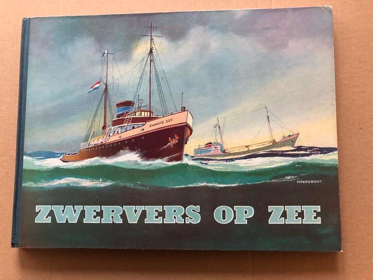 Plakplaatjes-Album - Zwervers op Zee - 1955 - Compleet, Boeken, Prentenboeken en Plaatjesalbums, Plaatjesalbum, Gelezen, Ophalen of Verzenden