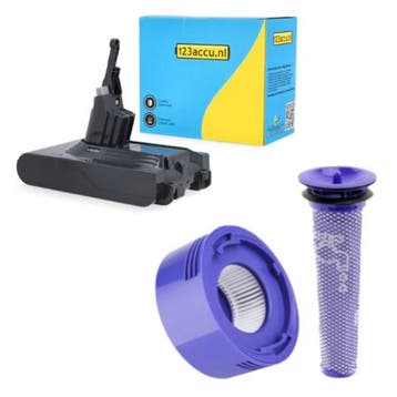 Dyson V8 / SV10 / 967834-02 accu + HEPA, 123accu huismerk, Verzenden, Nieuw