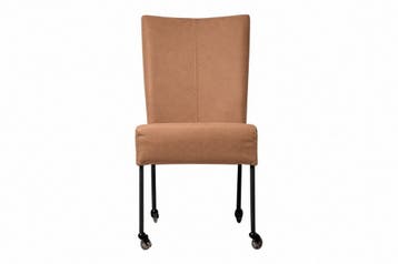 Eetkamerstoel Wiske - eetkamerstoelen - Cognac, Nieuw, Stof