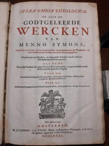 M. Symons - Opera Omnia Theologica, of alle de Godtgeleerde
