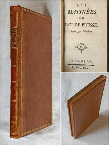 FREDERIC II - Les matinées du Roi de Prusse écrites par, Antiek en Kunst
