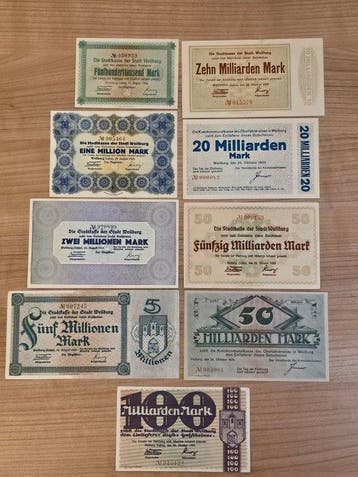 Duitsland. Mark 1923 – Weilburg – Notgeld (Gutscheine),