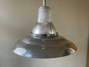 Plafondlamp - Aluminium, Glas - Holophane Hanglamp Frans