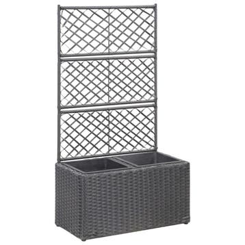 Plantenbak met latwerk 58cm | Retourdeal 46% Korting, Overige materialen, Minder dan 60 cm, Ophalen of Verzenden, Zo goed als nieuw