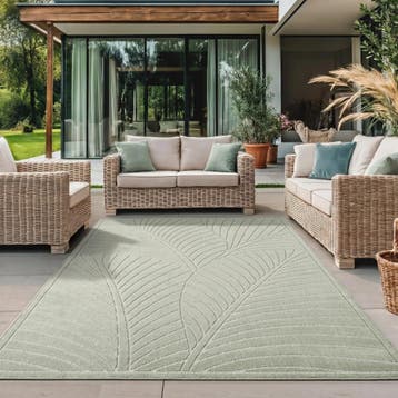 Buitenkleed | Nova | Palmbladeren | Groen | 140x200 cm, Verzenden, Nieuw