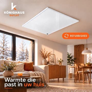 Könighaus – 800W Infraroodverwarming Plafond | Tweede Kans, Radiator, Ophalen of Verzenden, Zo goed als nieuw, 60 tot 150 cm