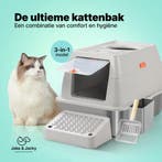 2dekans | Jake and Jacky RVS Kattenbak Hop In - Kattentoilet, Ophalen of Verzenden, Zo goed als nieuw