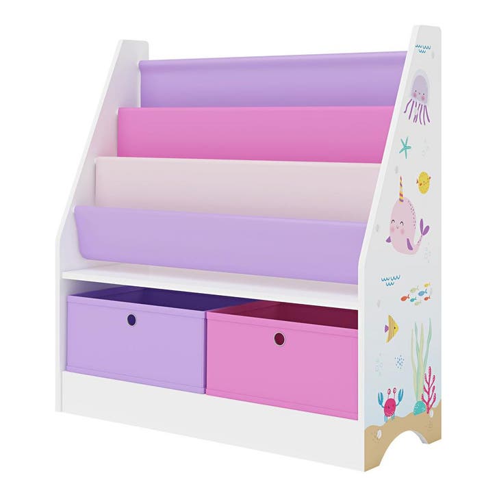 [en.casa] Kinderboekenkast Neda opbergkast 74x71x23 cm oceaa, Kinderen en Baby's, Kinderkamer | Overige Meubels, Verzenden