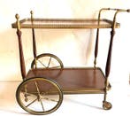 Serveerwagen - Barkaart, trolley van mahonie en brons, Stijl