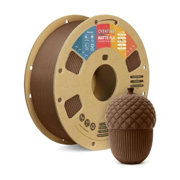 OVERTURE Matte PLA-filament, 1,75 mm, chocoladebruin, PLA..., Verzenden, Nieuw