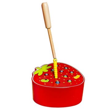 Kruzzel Houten Spel Aardbei - Educatief en Leuk Peuters..., Ophalen of Verzenden, Nieuw
