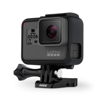 GoPro HERO6 Black Action Camera - Zwart (Incl. Frame, In doo, Verzenden, Zo goed als nieuw