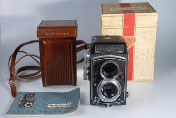 Rollei Rolleicord V + manual, box and leather case - CLA´d |, Nieuw